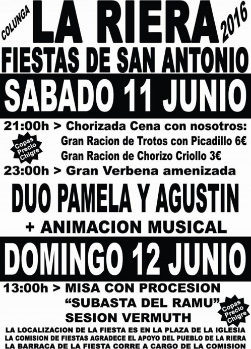 La Riera recupera la romería de San Antonio - Concejo de Colunga
