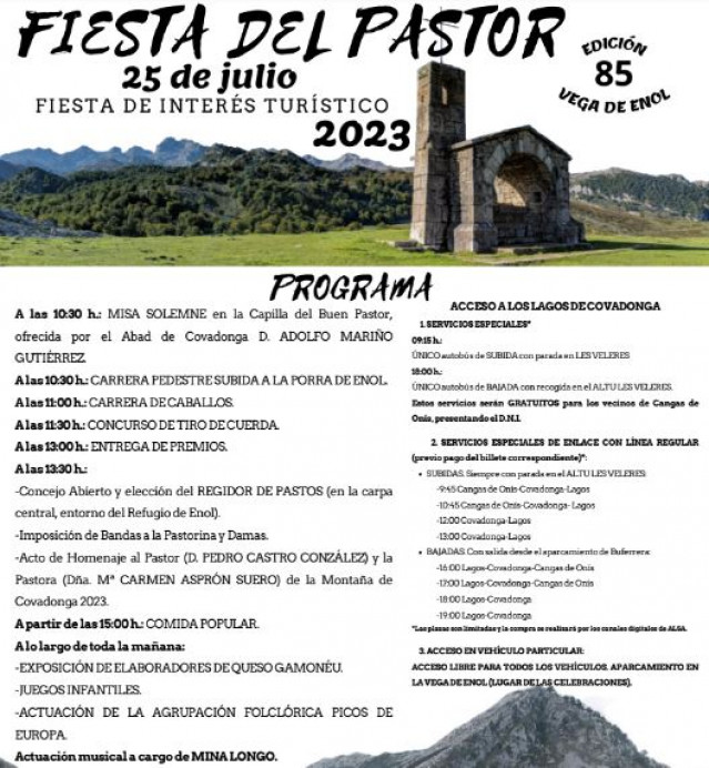 Fiesta del Pastor 2023 - Concejo de Cangas de Onís