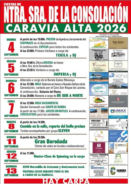 Caravia Alta prepara sus fiestas de Nuestra Señora de la Consolación del 4 al 13 de septiembre - Concejo de Caravia