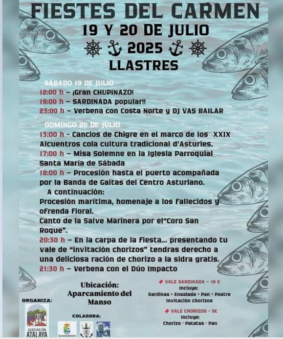 Llastres celebra las Fiestas del Carmen 2025  - Concejo de Colunga