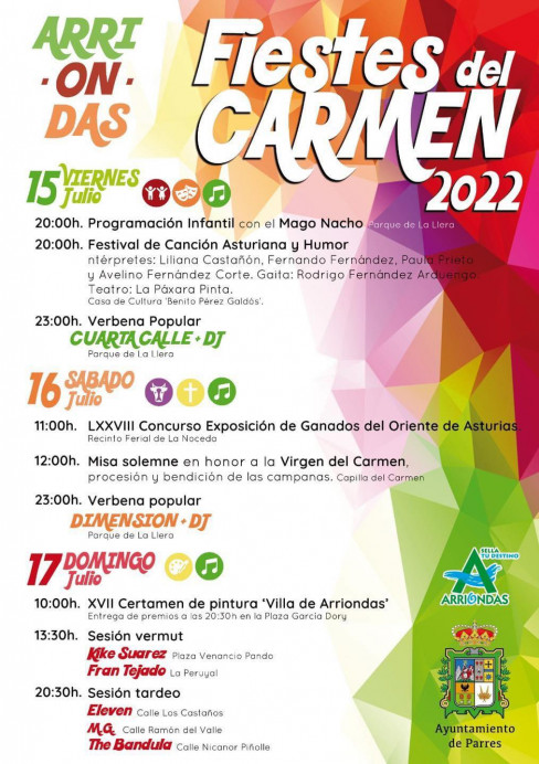 Fiestas de El Carmen en Arriondas - Concejo de Parres