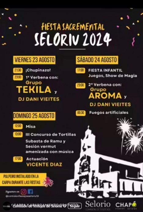 Fiesta Sacramental 2024 en Seloriu - Concejo de Villaviciosa