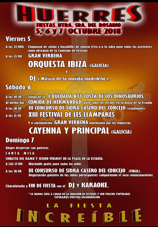 Fiestas de Huerres 2018 - Concejo de Colunga