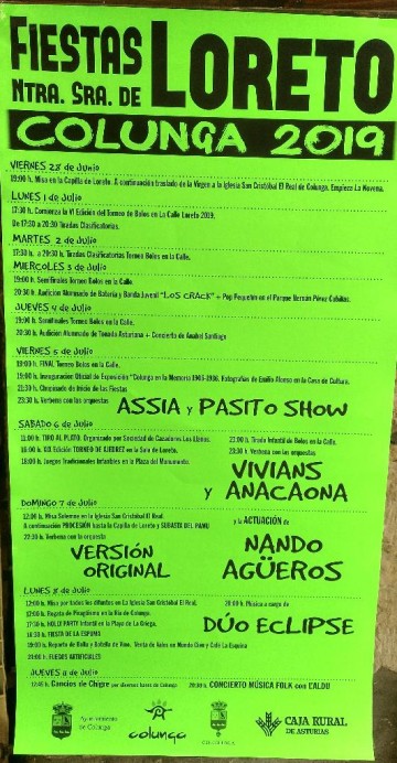 Fiestas de Loreto 2019 en Colunga - Concejo de Colunga