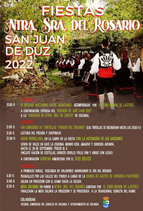 Fiestas del Rosario en San Juan de Duz - Colunga 2022 - Concejo de Colunga