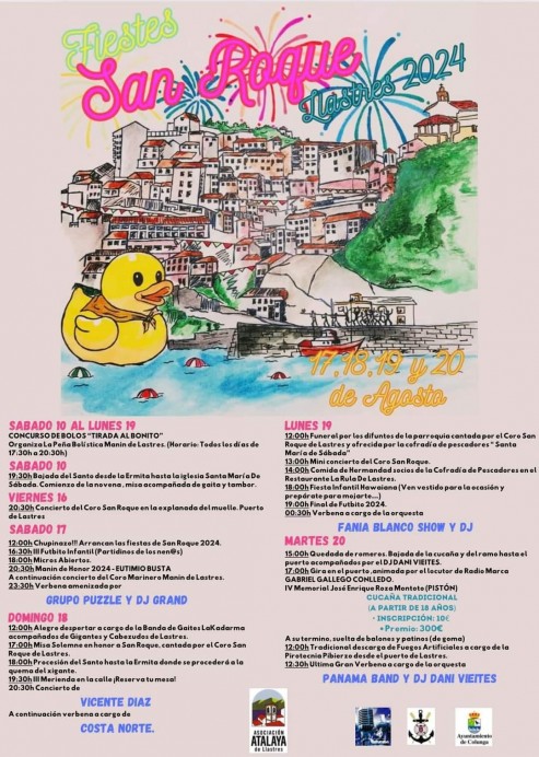Fiestas de San Roque 2024 en Lastres, Colunga - Concejo de Colunga