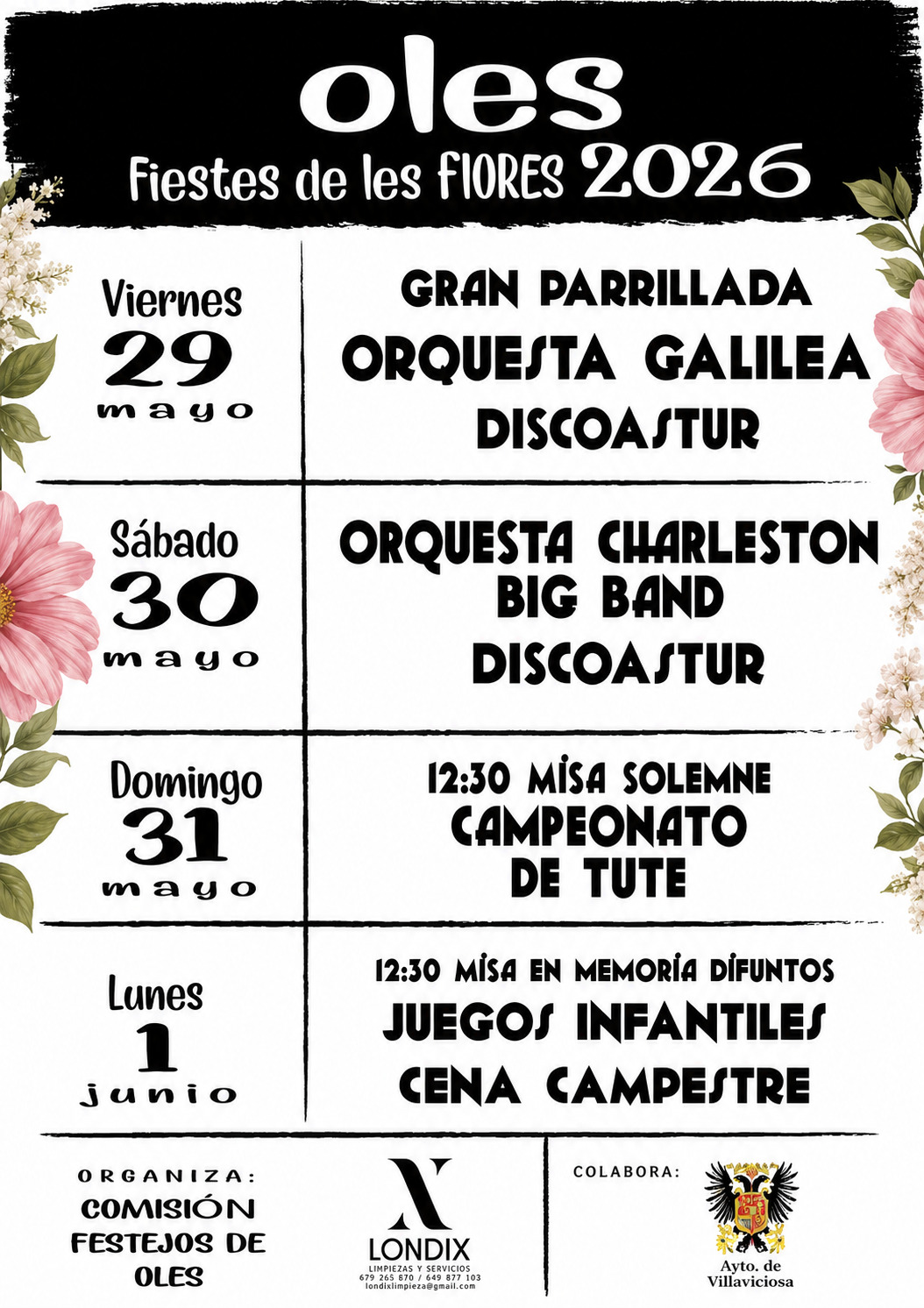 Les Fiestes de les Flores de Oles regresan con cuatro días de celebraciones y verbenas - Concejo de Villaviciosa