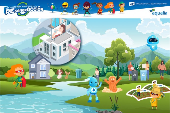 Una niña de Villaviciosa, finalista del concurso digital de Aqualia sobre el cuidado del agua - Concejo de Villaviciosa