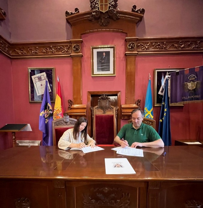 La Banda de Música de Villaviciosa renueva su convenio con el Ayuntamiento para el año 2025 - Concejo de Villaviciosa