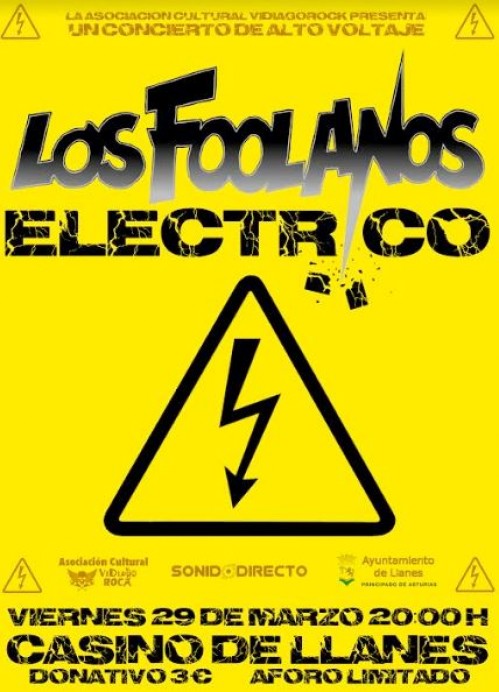 Los Foolanos en Eléctrico en el Casino de Llanes (A. C. Vidiago Rock) - Concejo de Llanes