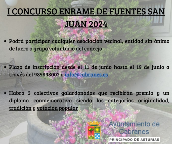 I Concurso de Enrame de Fuentes San Juan 2024 en Cabranes - Concejo de Cabranes