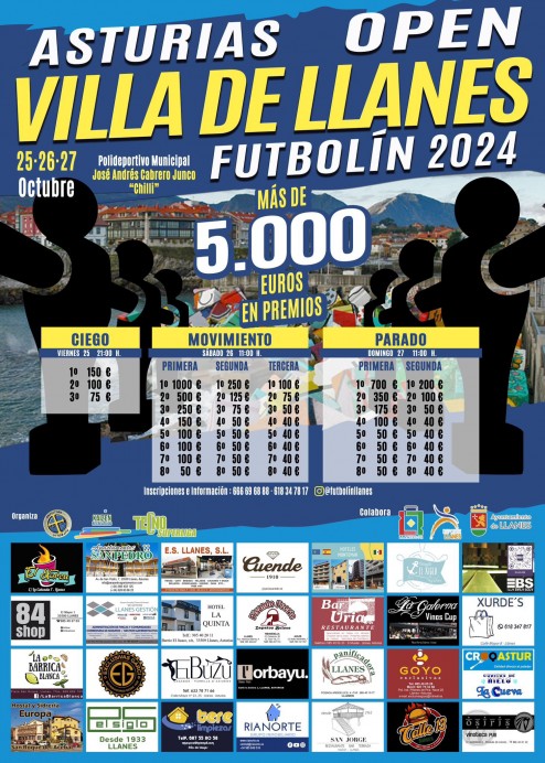 Llanes acoge el Primer Open de Futbolín Villa de Llanes con más de 5.000 euros en premios - Concejo de Llanes