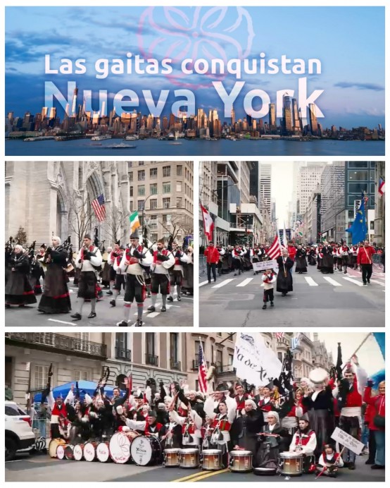 Las gaitas conquistan Nueva York: TPA estrena reportaje sobre la Banda de Gaites Villa de Xixón - Sociedad y Cultura