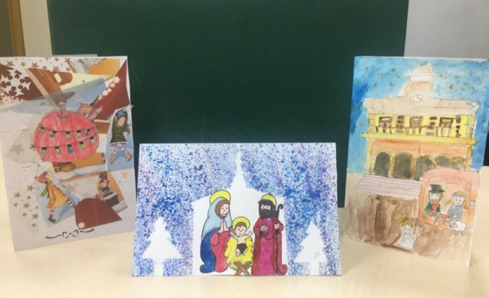 Un belén colorista sobre la silueta del Ayuntamiento de Villaviciosa será la postal institucional de esta Navidad - Concejo de Villaviciosa