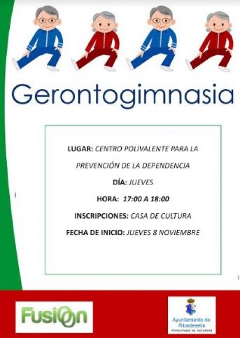 Talleres para personas mayores, Neurobic y Gerontogimnasia - Concejo de Ribadesella