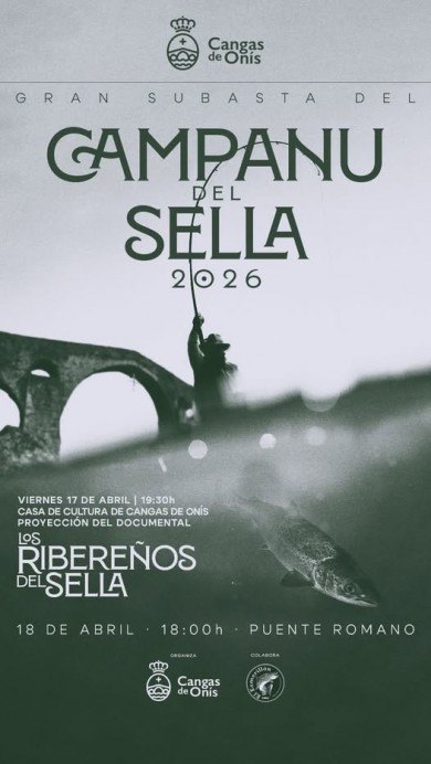 Cangas de Onís celebra la Gran Subasta del Campanu del Sella 2026