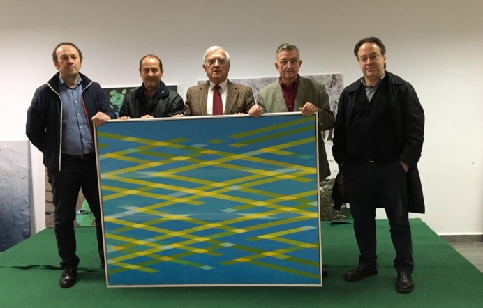 Javier Victorero Fernández, ganador de la 21ª edición del Certamen de Pintura de Villaviciosa - Concejo de Villaviciosa