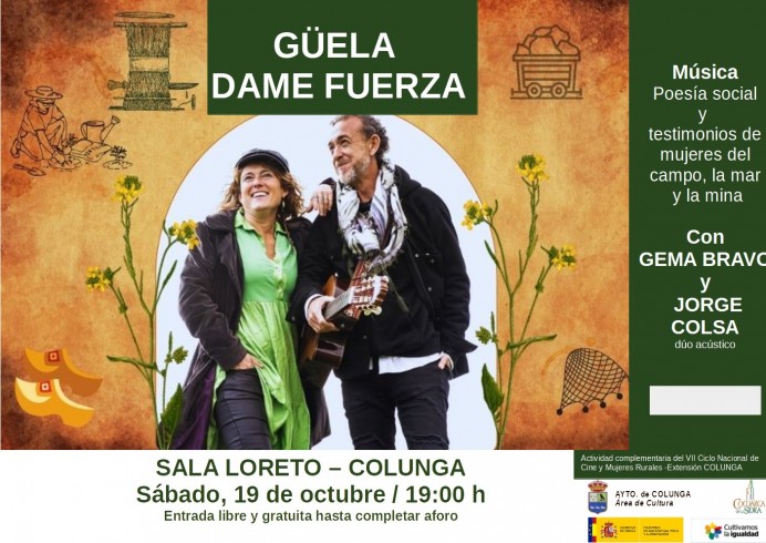 Espectáculo de Música y Poesía Social en el Ciclo ‘Cine y Mujeres Rurales’ - Concejo de Colunga