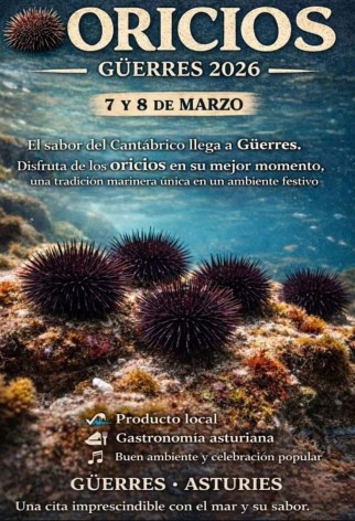 Guerres celebra los Oricios 2026 los días 7 y 8 de marzo con el mejor sabor del Cantábrico - Concejo de Colunga
