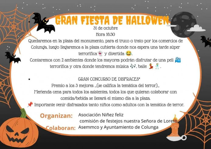 Gran fiesta de Hallowen en Colunga - Concejo de Colunga