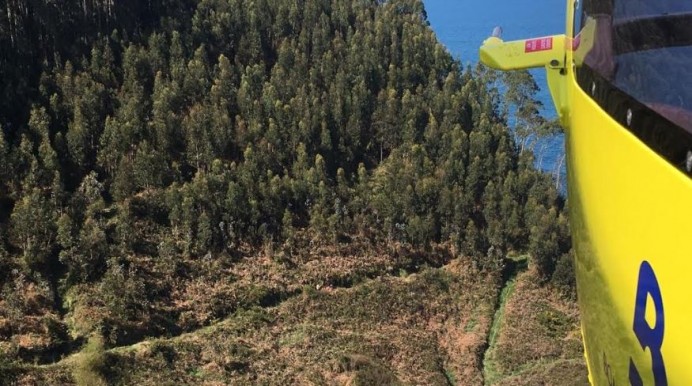 Rescate de persona en la Playa España - Concejo de Villaviciosa