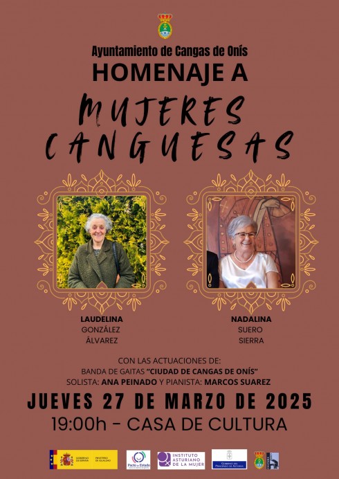 Cangas de Onís rinde homenaje a las mujeres canguesas en la Casa de Cultura - Concejo de Cangas de Onís