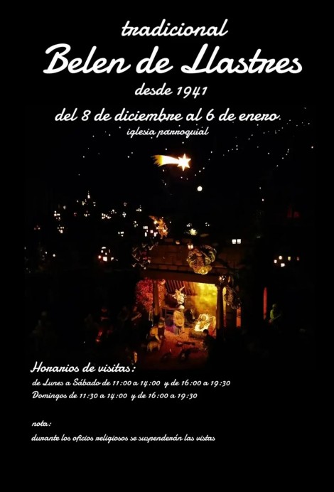 Horarios del Belén de Lastres - Navidad 2024 - Concejo de Colunga