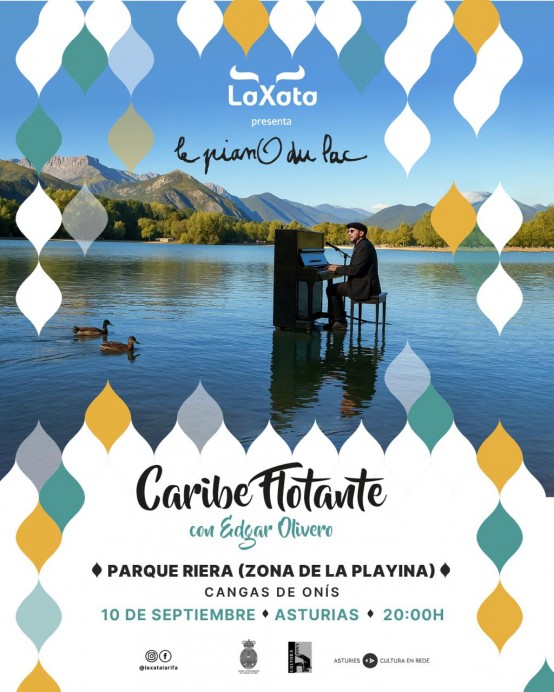 Cangas de Onís: Caribe Flotante ofrece un espectáculo de piano sobre el agua - Concejo de Cangas de Onís