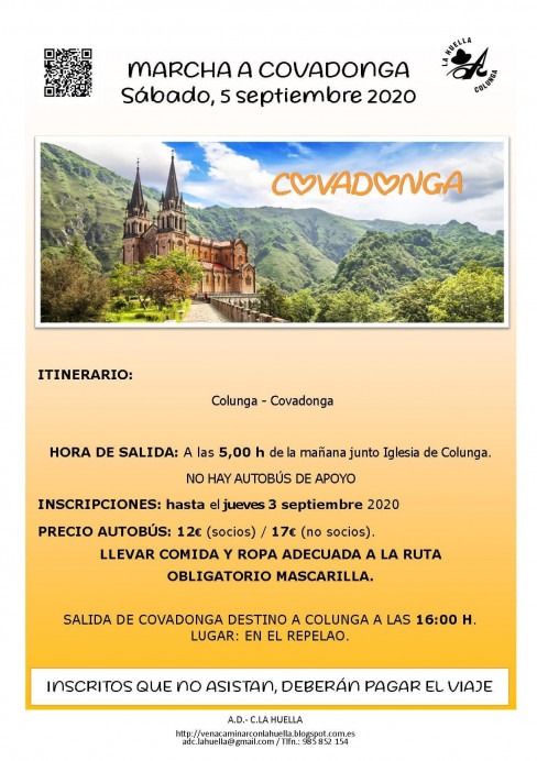 Marcha a Covadonga de La Huella - Concejo de Colunga
