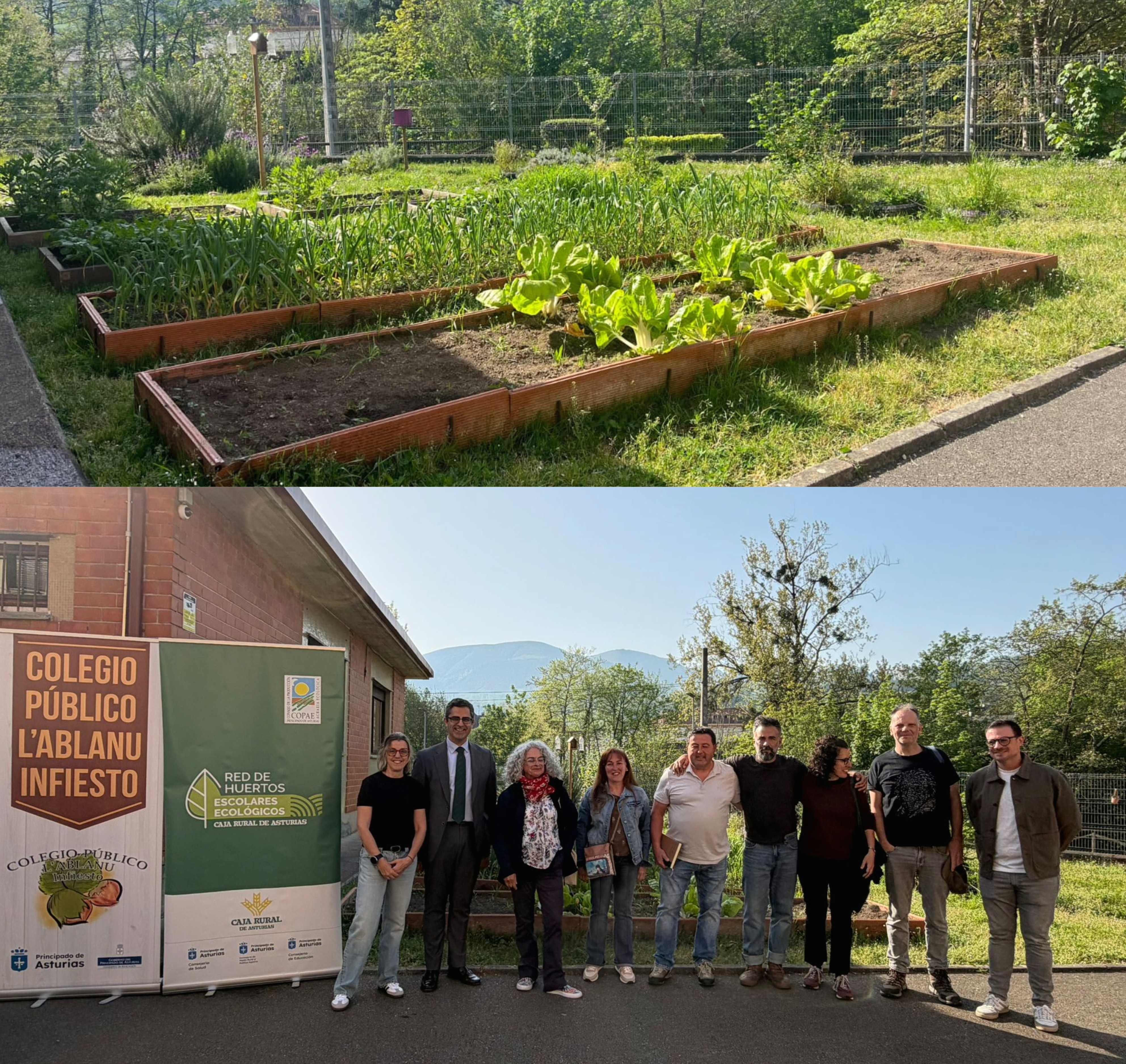 El Colegio L Ablanu de Infiesto impulsa la educación ambiental con un encuentro de huertos escolares junto al CP Braulio Vigón - Concejo de Piloña