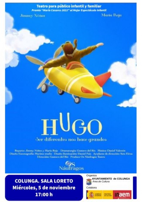 El teatro familiar llega a Colunga con la obra Hugo, de la compañía gallega Os Náufragos - Concejo de Colunga