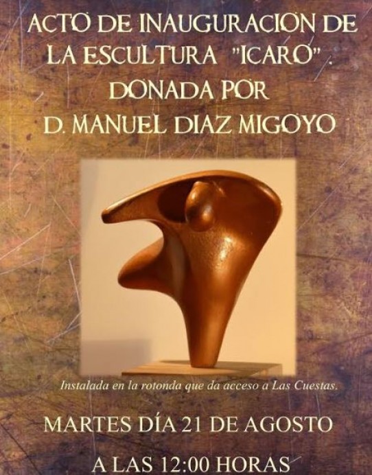 Inauguración de la escultura ICARO - Concejo de Ribadesella