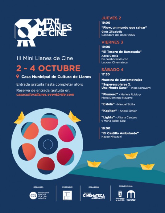 Llanes celebra la tercera edición de Mini Llanes de Cine con películas premiadas y cortometrajes familiares - Concejo de Llanes