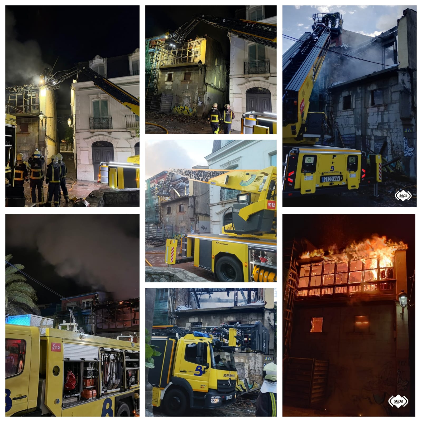 Controlado un incendio urbano en Ribadesella que calcinó unos apartamentos vacacionales - Sucesos