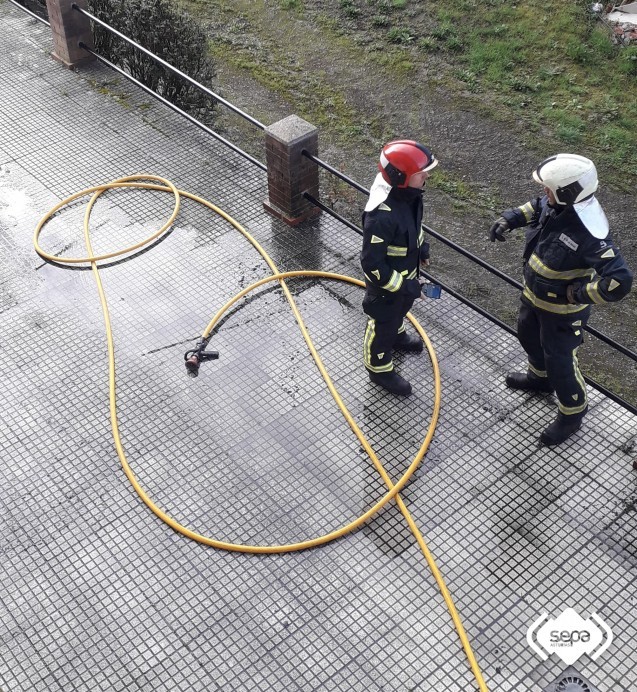 Extinguido incendio urbano en Villaviciosa - Concejo de Villaviciosa