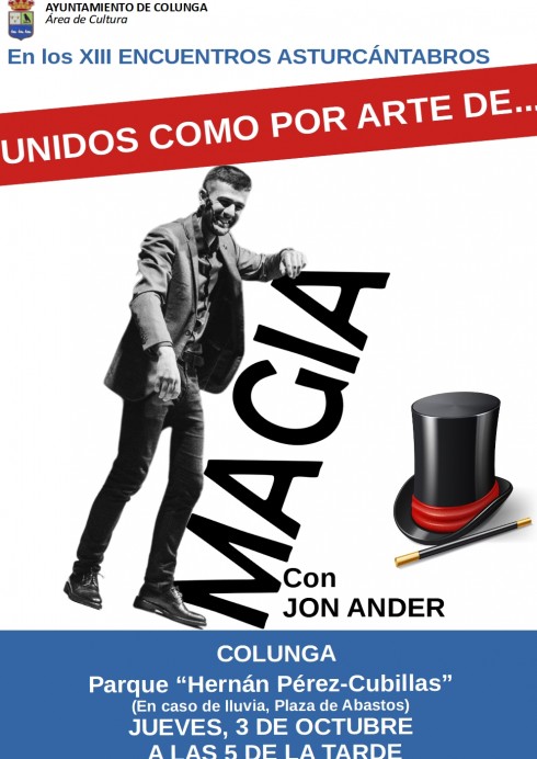 Jon Ander lleva su magia y humor a los XIII Encuentros AsturCántabros - Concejo de Colunga
