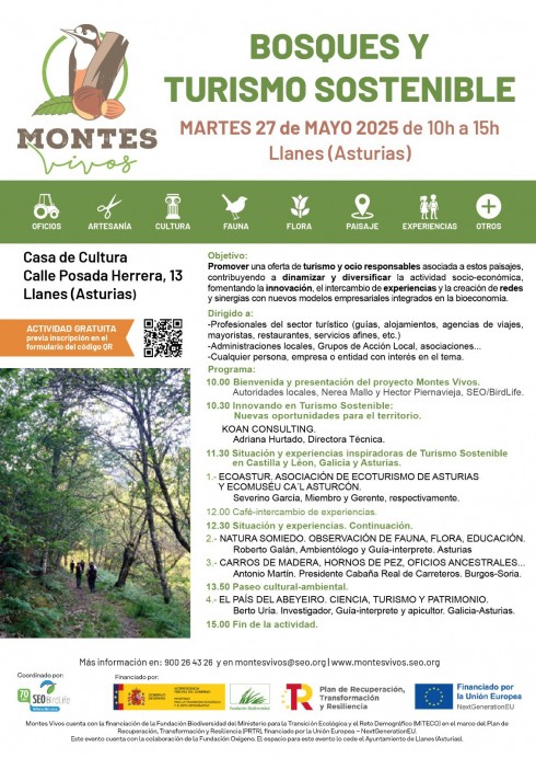 Jornada ‘Bosques y Turismo Sostenible’ en Llanes: naturaleza, innovación y turismo responsable - Concejo de Llanes