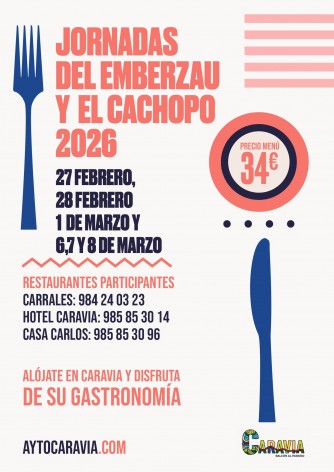 Caravia celebra las Jornadas del Emberzau y el Cachopo 2026 con menús especiales a 34 euros - Concejo de Caravia