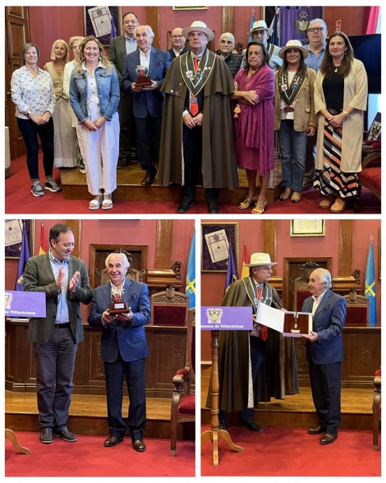 José Pedraza, cocinero granadino, recibe la Manzana de Plata de Villaviciosa por su apoyo al hermanamiento con Granada - Concejo de Villaviciosa