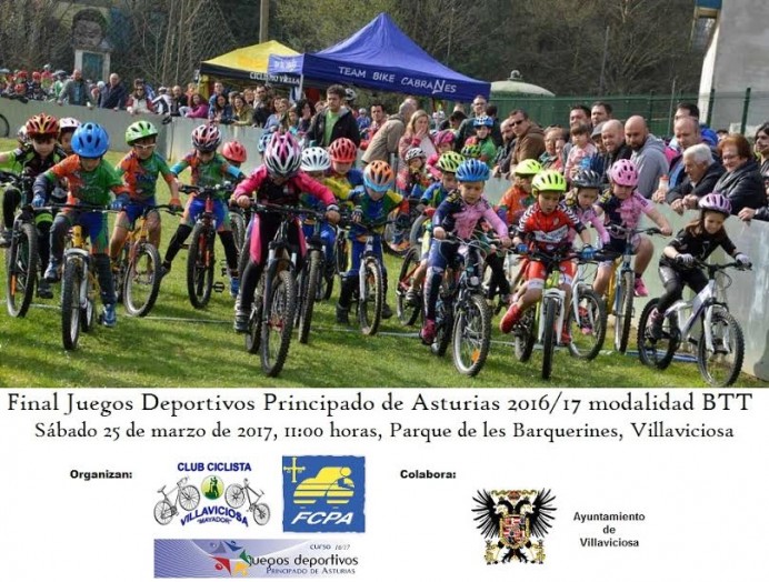 La final de los Juegos Deportivos del Principado 2016/17 en la modalidad BTT, en Villaviciosa - Concejo de Villaviciosa