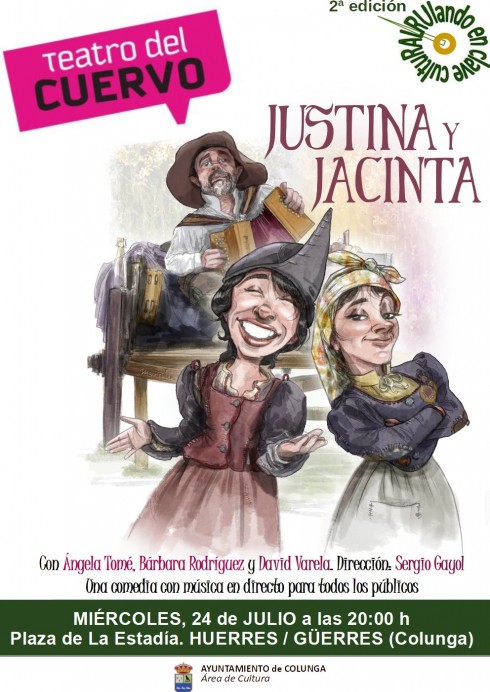 Teatro del Cuervo presenta Justina y Jacinta, en Huerres - Concejo de Colunga