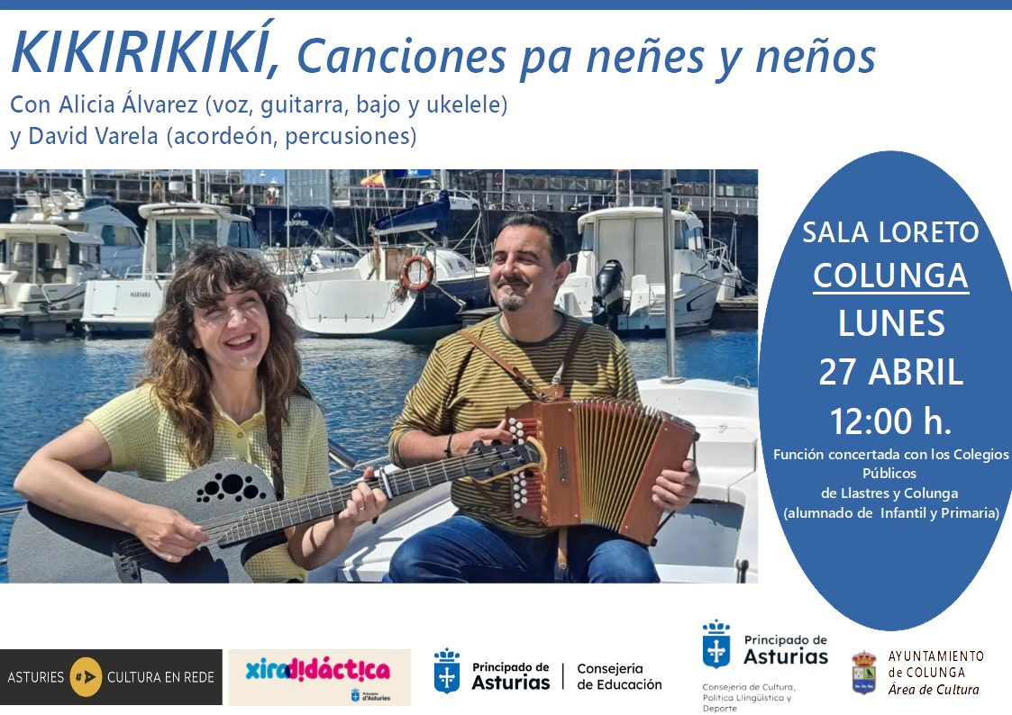 Colunga acoge el espectáculo infantil Kikirikikí dentro del programa Cultura en Rede - Concejo de Colunga