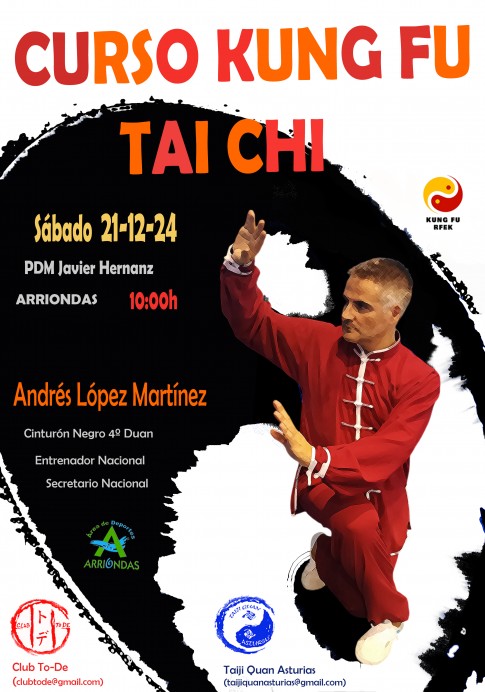 Arriondas acoge el Curso Nacional de Taichi con Andrés López - Concejo de Parres
