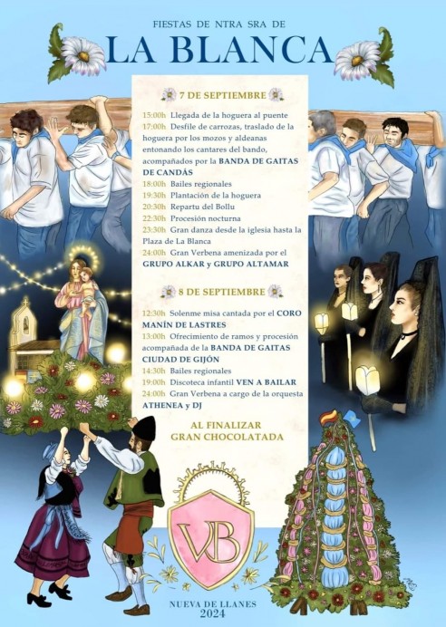 Nueva de Llanes celebra la Fiestas de Nuestra Señora de la Blanca - Concejo de Llanes