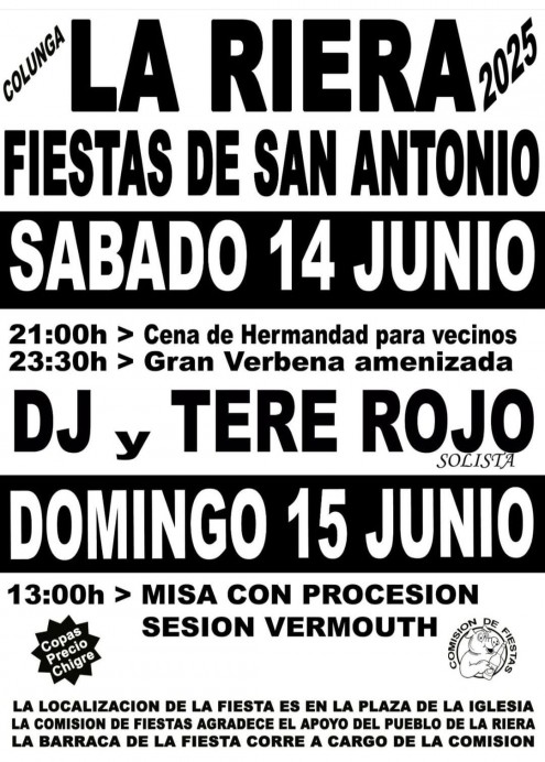 La Riera se prepara para un fin de semana de celebración por San Antonio - Concejo de Colunga