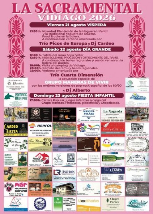Vidiago celebra este fin de semana sus fiestas de La Sacramental