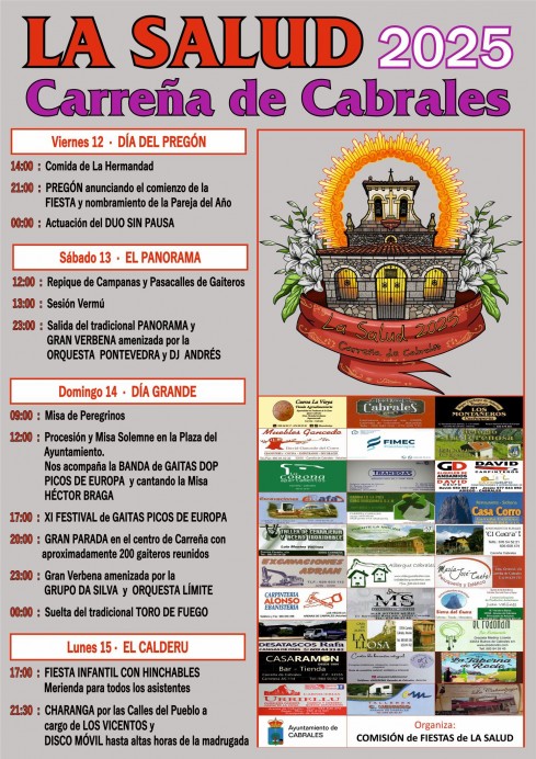 ‘La Salud 2025’ en Carreña de Cabrales: cuatro días de tradición, música y devoción en honor a la patrona - Concejo de Cabrales