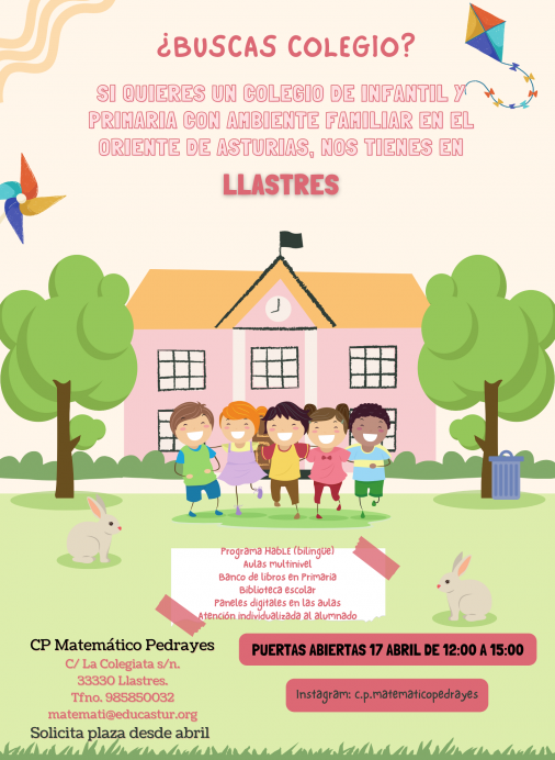 Jornada de puertas abiertas en el C.P Matemático Pedrayes de Lastres - Colunga - Concejo de Colunga
