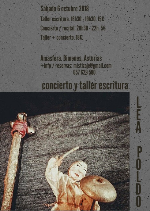Concierto y taller de escritura con Lea Poldo - Comarca de la Sidra