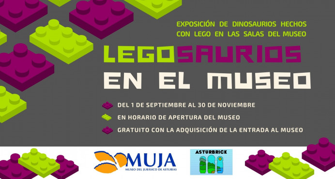 Legosaurios en el Museo, a partir del 1 de septiembre en el MUJA - Concejo de Colunga